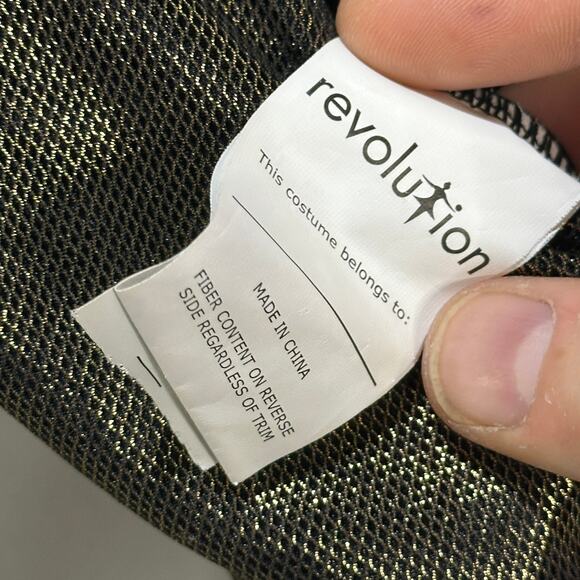 Revolution Costume Women S Stud Gold Black Jumpsuit Swift Halloween Pop Star - Picture 6 of 10